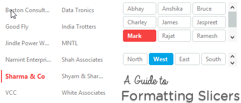 شیوه های استفاده مؤثر از Slicer در اکسل