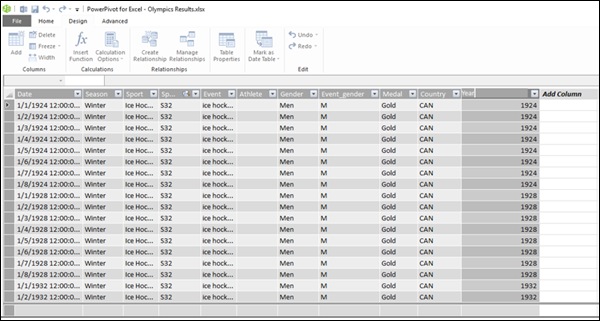 ستون های محاسباتی در اکسل